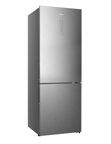 Hisense RB645N4BID réfrigérateur-congélateur Pose libre 496 L D Acier inoxydable